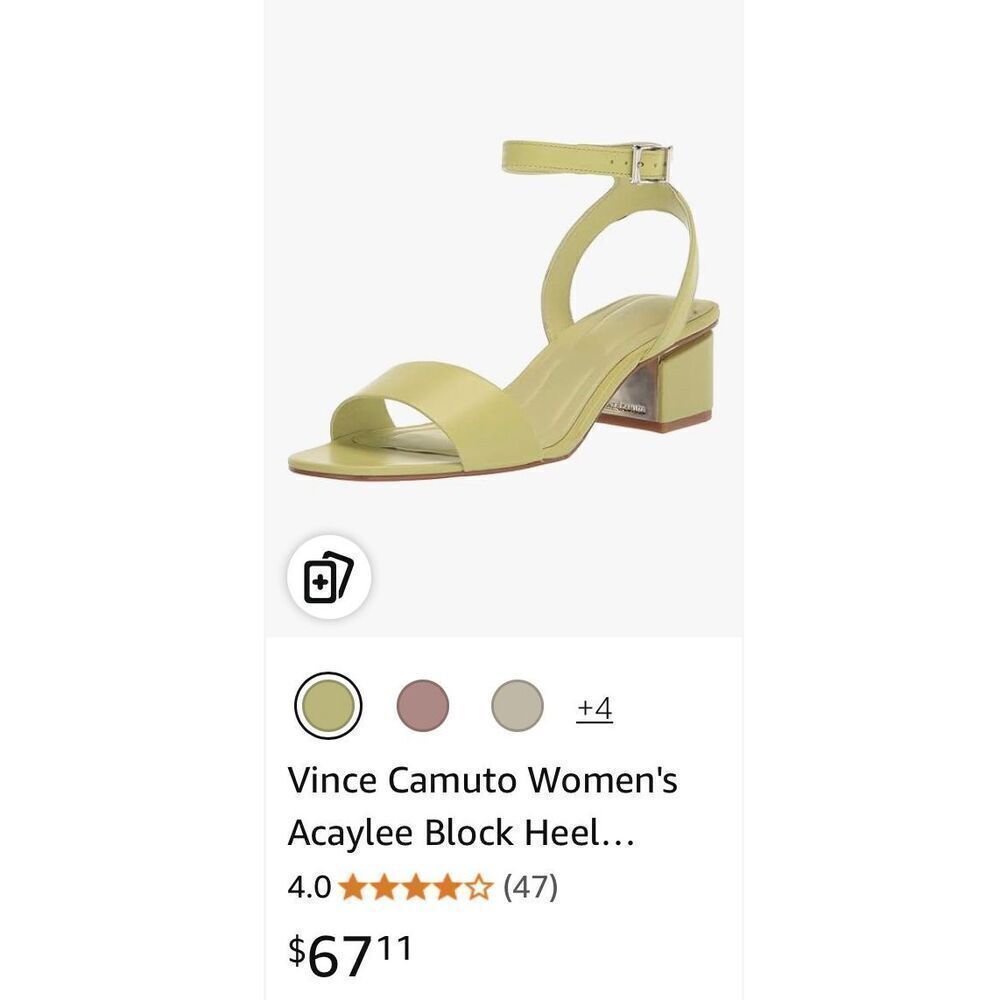 Vince Camuto Women's Acaylee Block Heel Sandal Heeled - Picture 9 of 9